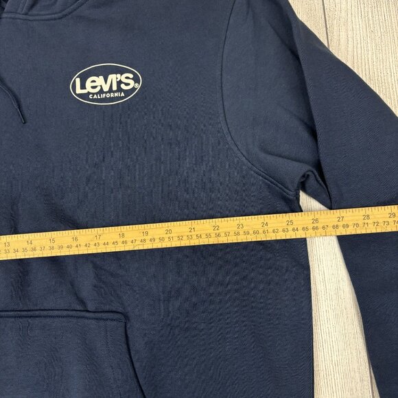 Levis Mens Navy Blue -XL Relaxed Fit Hoodie Cotton/Polyester - Picture 3 of 10